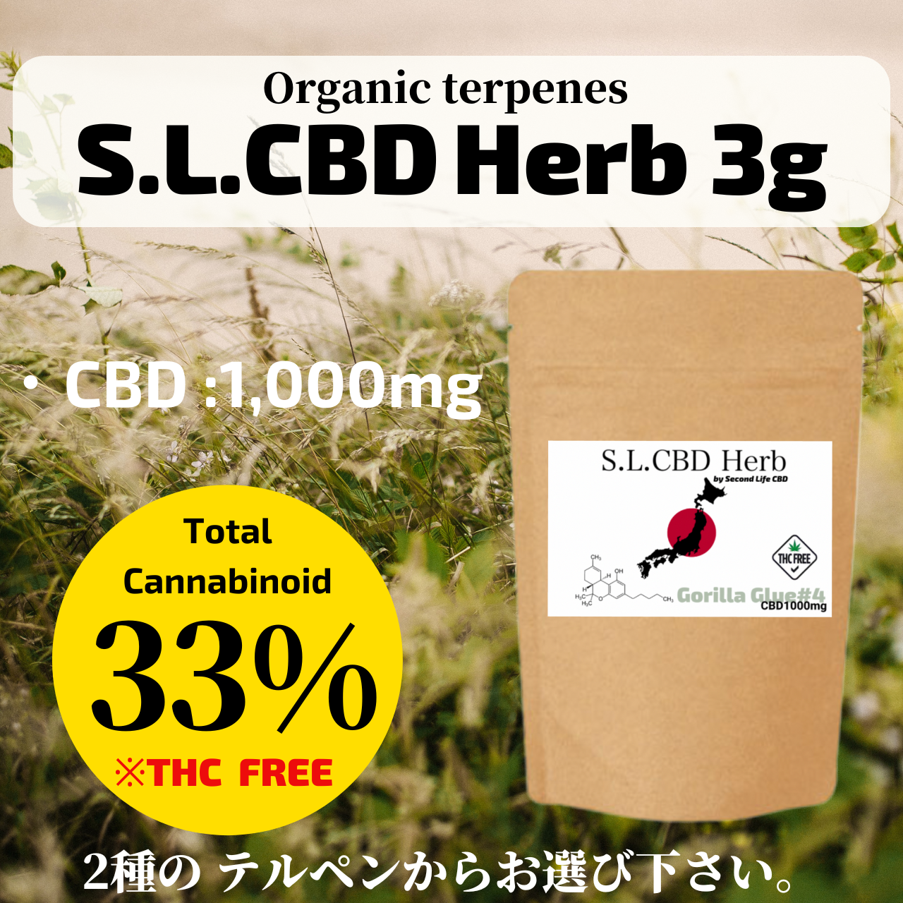 S.L.CBD Herb 3g/1000mg